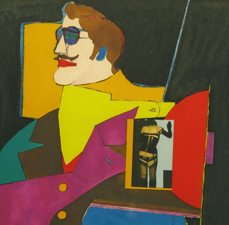 Mid-20th Century Richard Lindner Lithograph Titled 