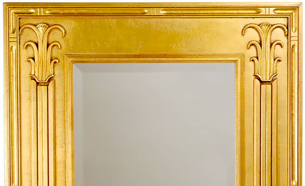 A part of Spectre's revival of Art Deco in the 1980s, this large mirror is beautifully detailed, and stunning in person. Quite rare.
