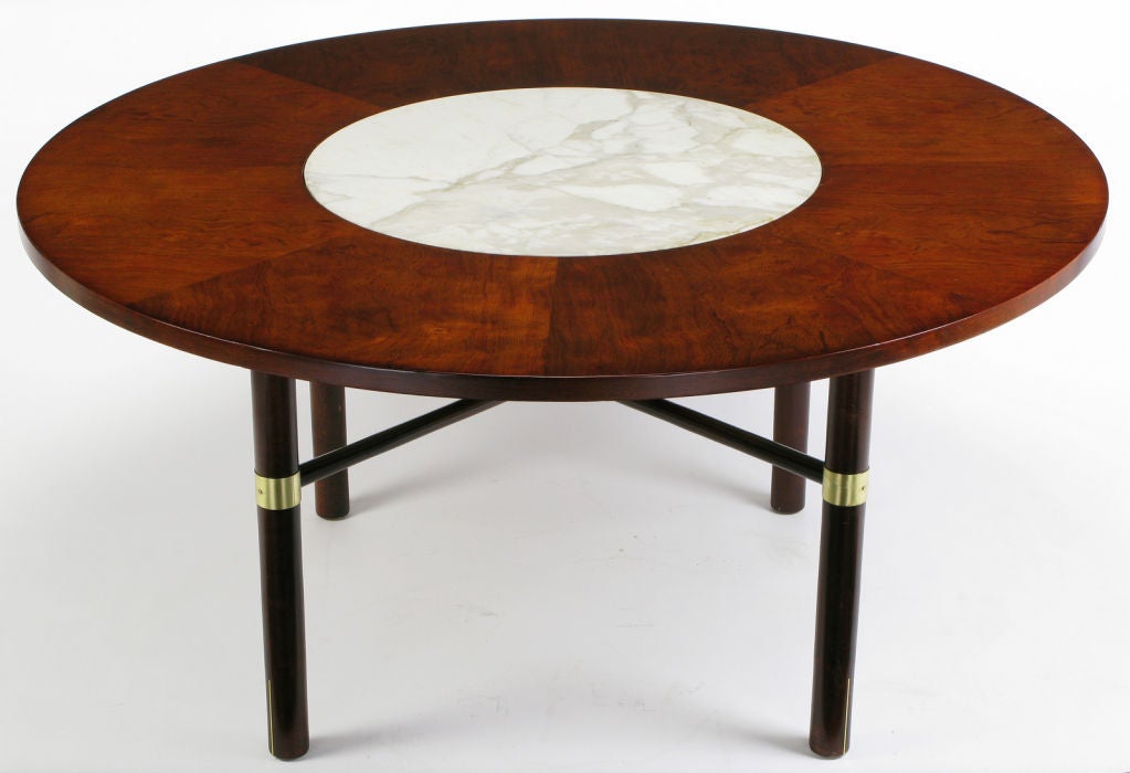 marble game table Walnut and Game Probber Table Marble Harvey Figured Round