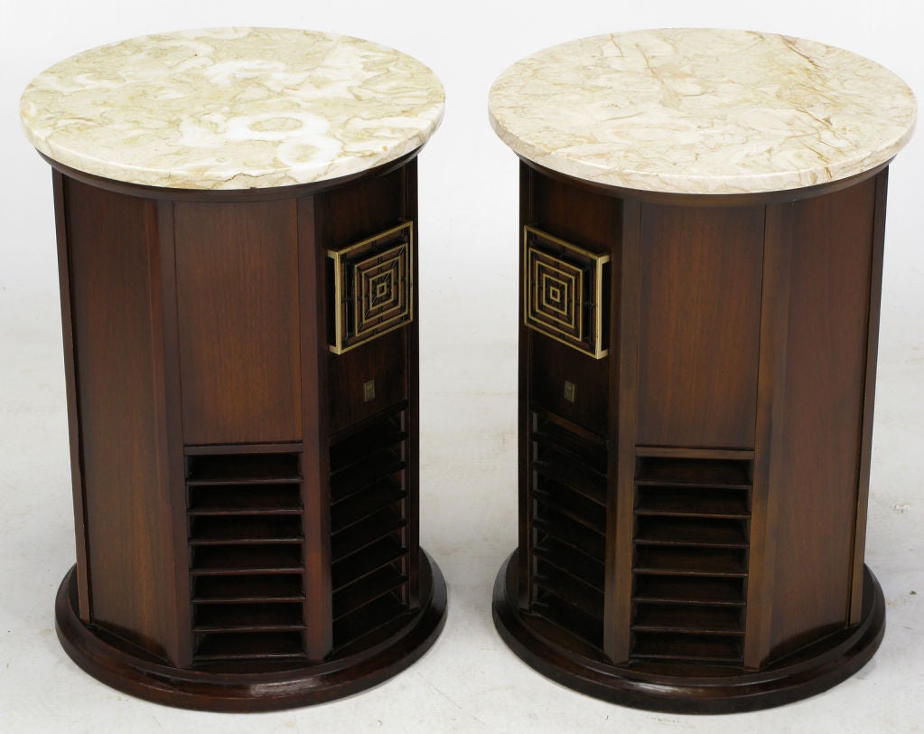 vintage end table speakers