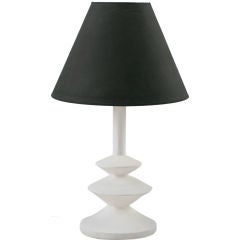 White Plaster Table Lamp after Giacometti