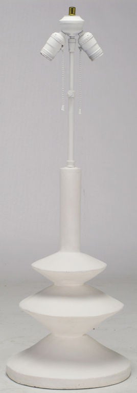 Resin White Plaster Table Lamp after Giacometti
