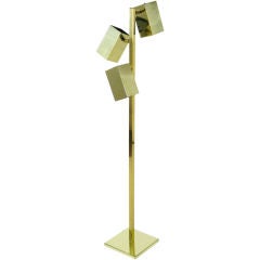 Koch 
Lowy Brass Three-Light Floor Lamp