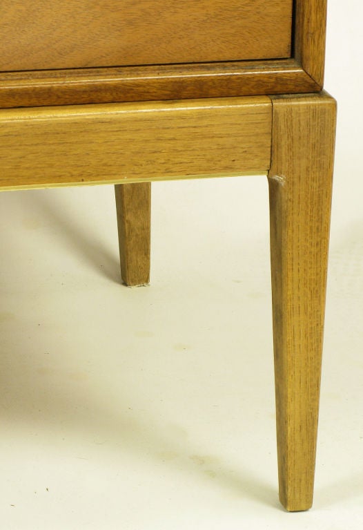 Bleached Walnut & Brass Three-Part Long Dresser 3