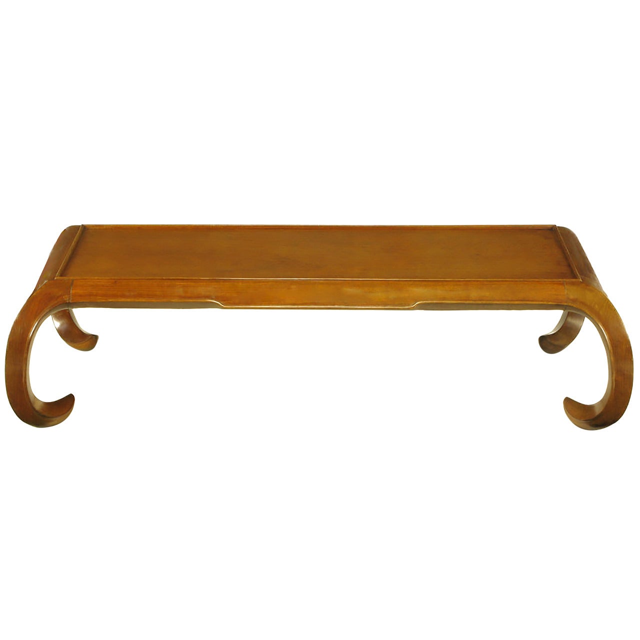 Hand-Carved Chinese Mahogany Chow Coffee Table