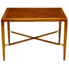 Tomlinson Walnut & Ash End Table With X-Base Stretcher