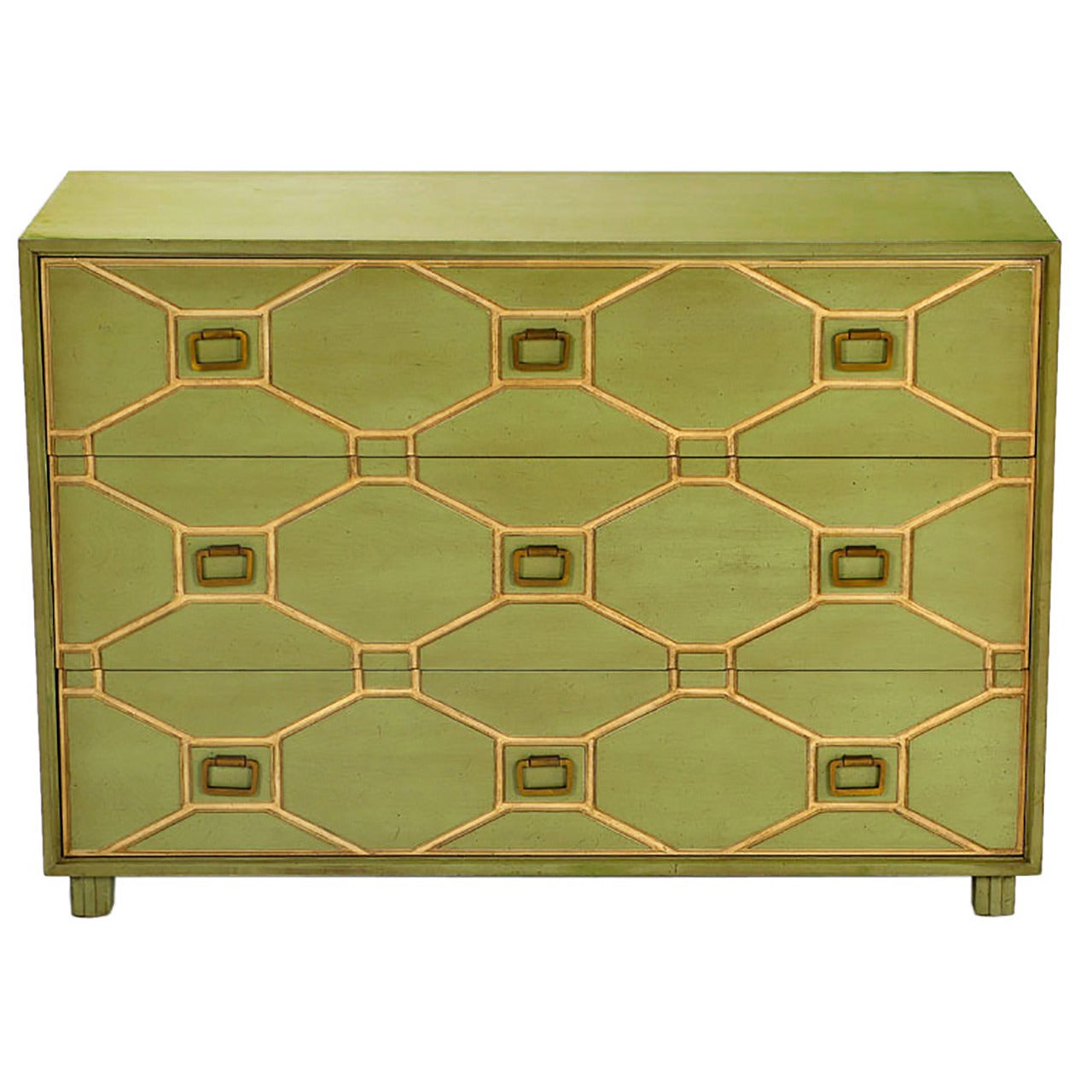 Dorothy Draper Viennese Commode with Original Lacquer Finish