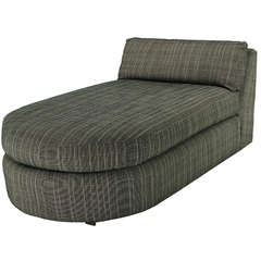 Jay Spectre Studio Chaise Longue in Dark Gray Upholstery