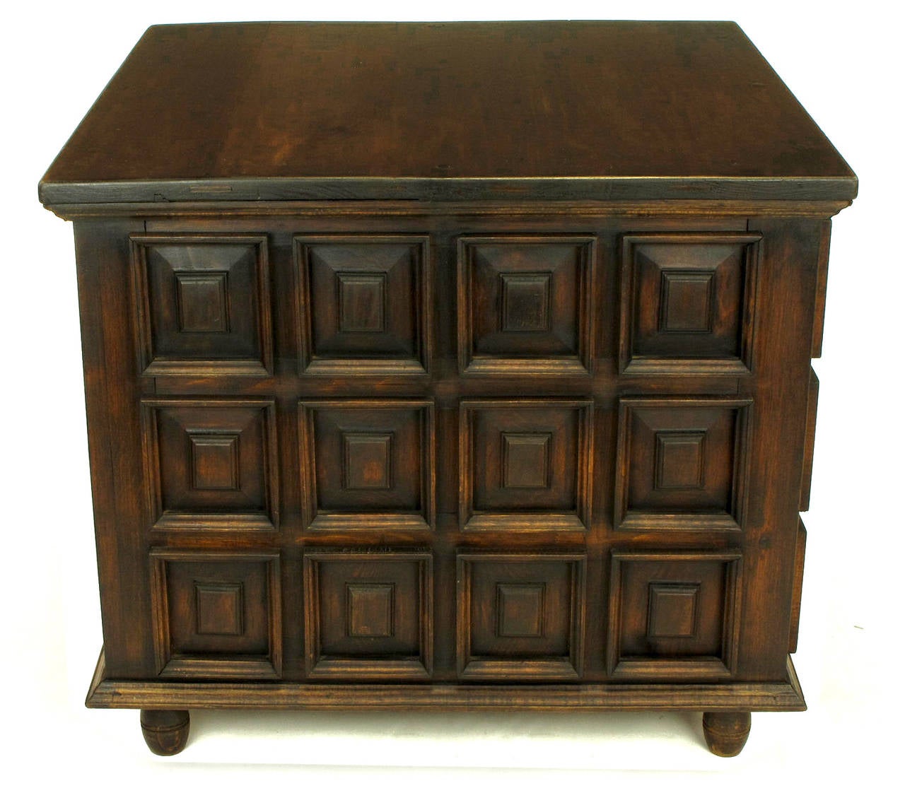 Mid-20th Century Artisan Handcrafted Artes De Mexico Three-Drawer Commode For Sale