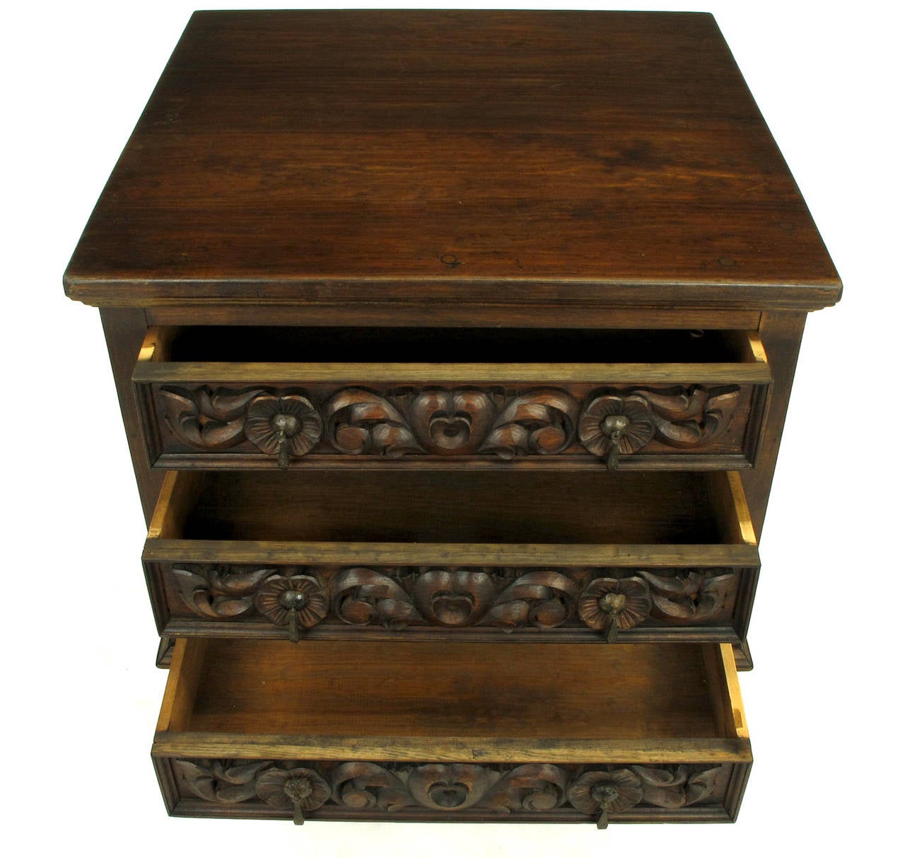 Artisan Handcrafted Artes De Mexico Three-Drawer Commode In Excellent Condition For Sale In Chicago, IL
