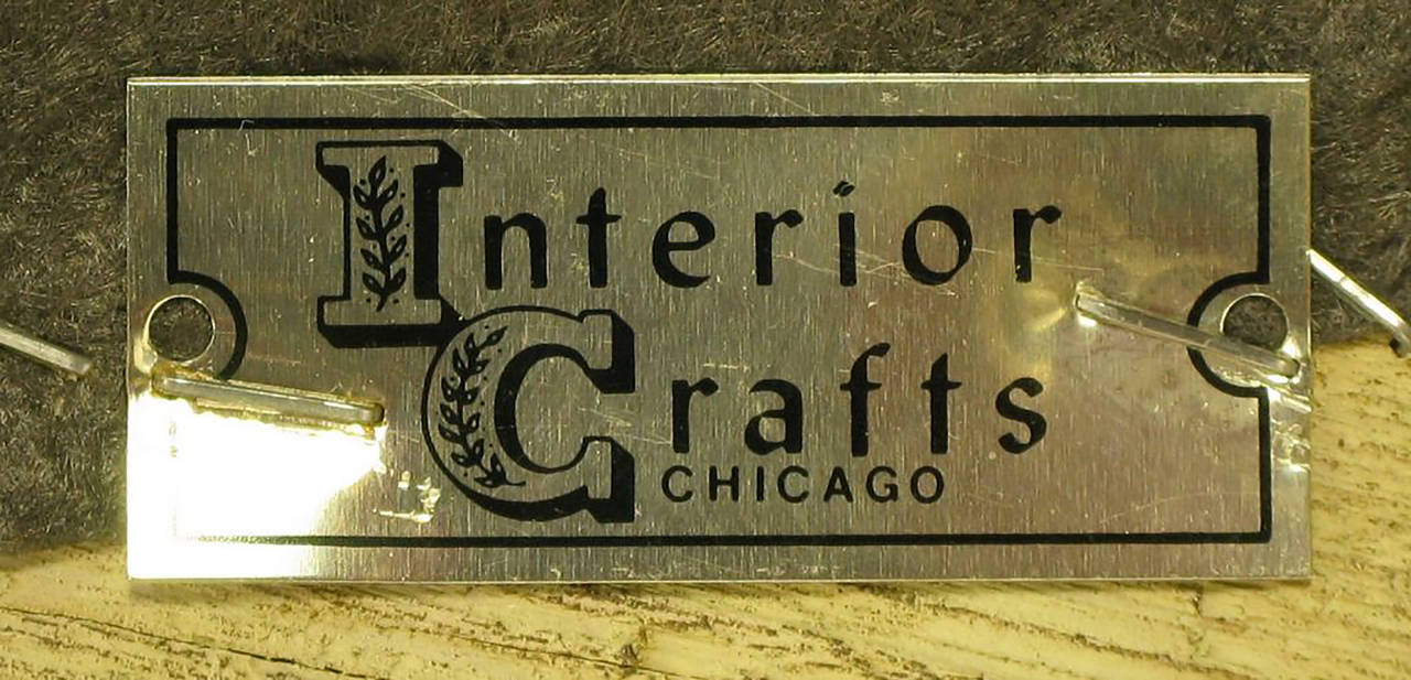 Pair of Interior Crafts Crewel and Driftwood Oak Bergeres 3