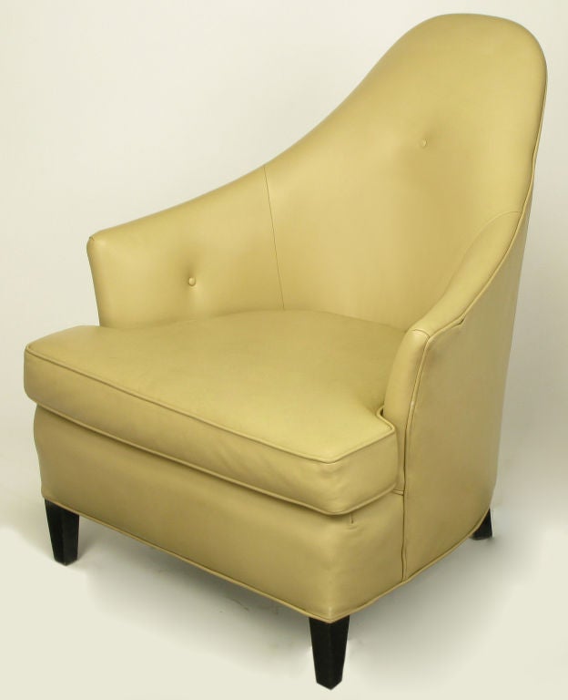 American Pair John Hutton For Donghia Taupe Leather 