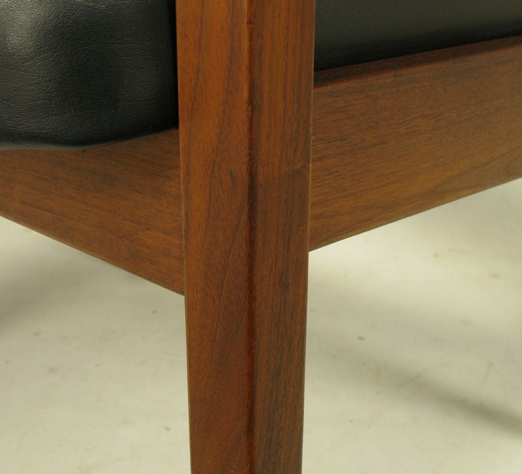 Walnut & Black Upholstery Barrel Back Desk Chair 5