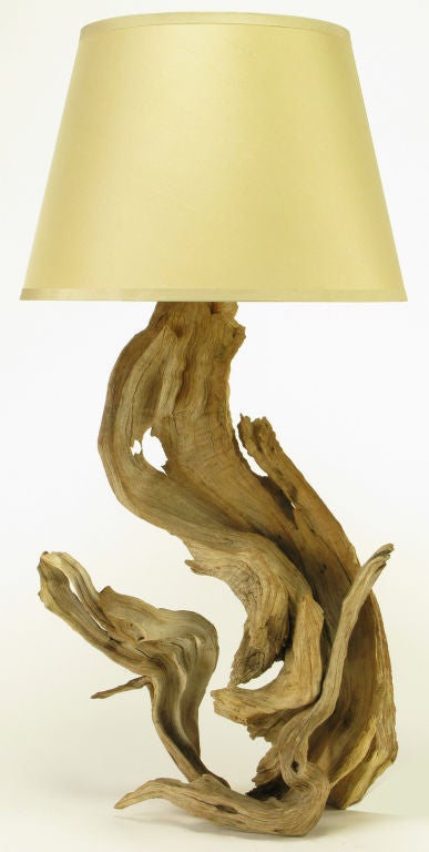 Naturally Sculpted Driftwood Table Lamp