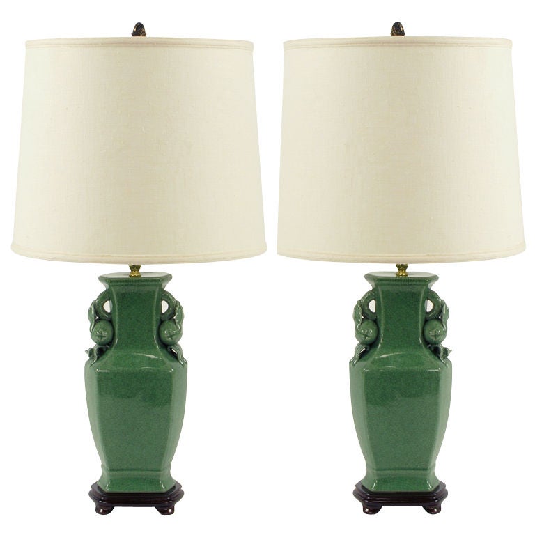 jade green table lamps