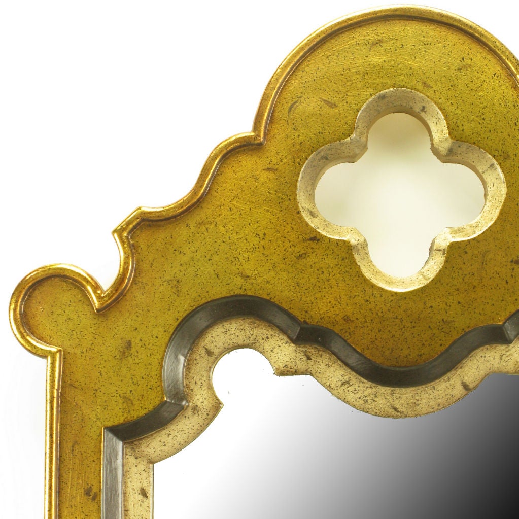 Pair Gilt Moroccan Style Wall Mirrors at 1stdibs