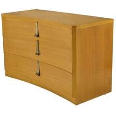 Sieling Modern Art Deco Curved Front Three-Drawer Commode
