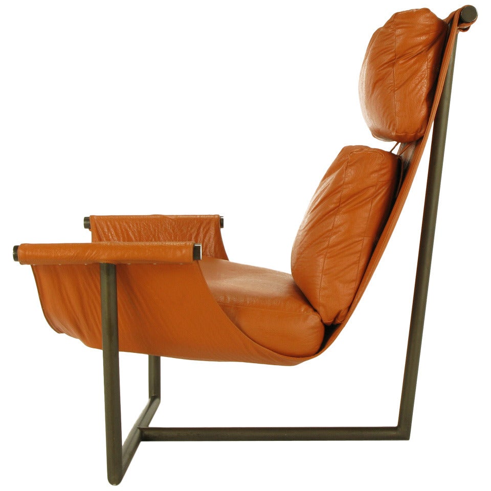 Steel T-Based Sling Chair by Jules Heumann for Metropolitan Furniture