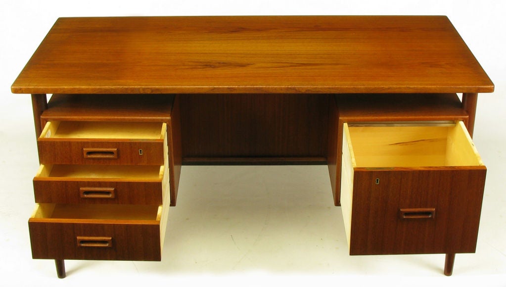 teak wood desk