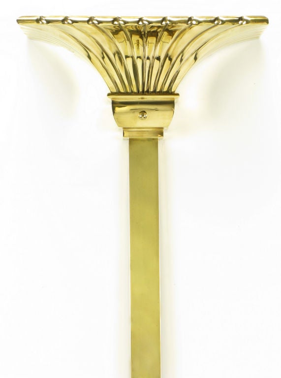 Chapman Lighting Brass Empire Style Wall Mounted Torchiere