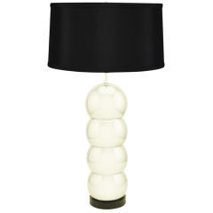 George Kovacs Attr. Stacked Chrome Ball Table Lamp 3