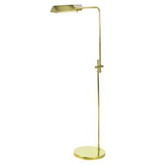 Vintage Adjustable Postmodern Brass Pharmacy  Floor Lamp