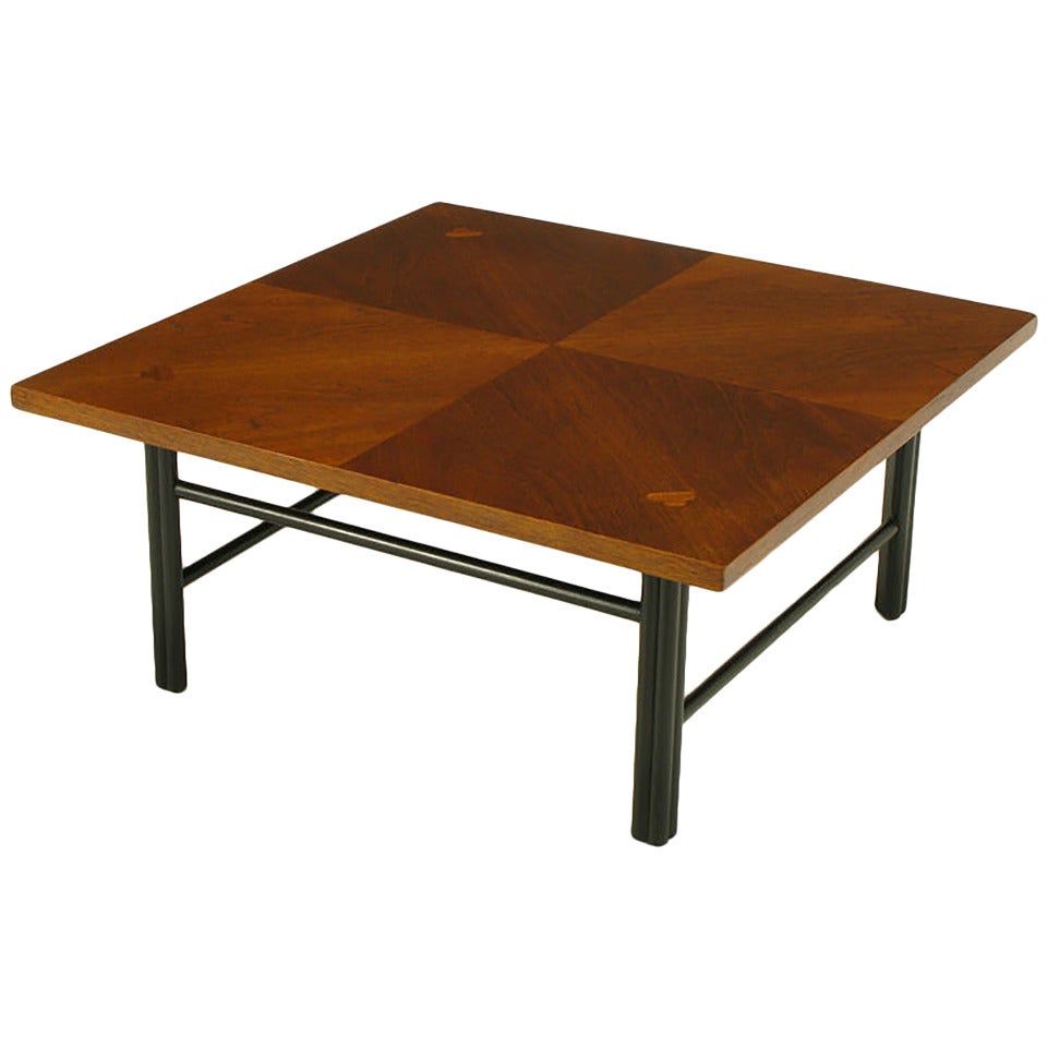 Baker Far East Square Mahogany Coffee Table For Sale