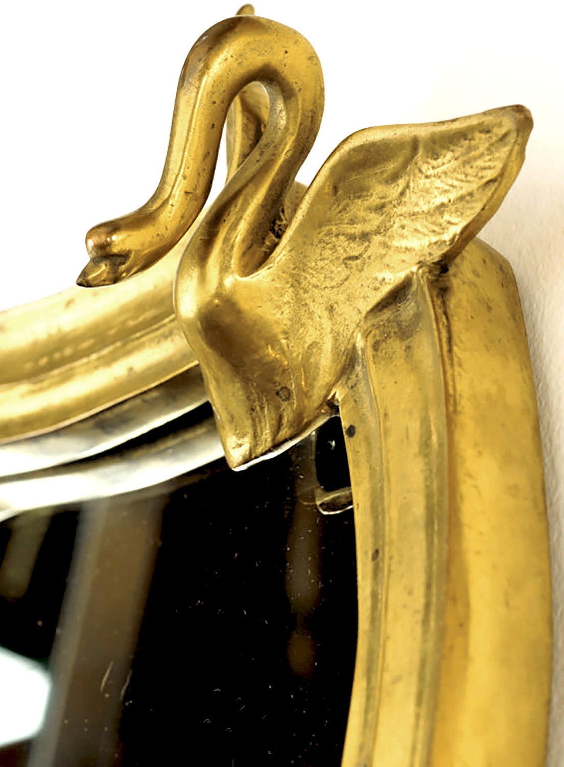 Rare Japanese Gilt Bronze Mirror by Mildred Warder