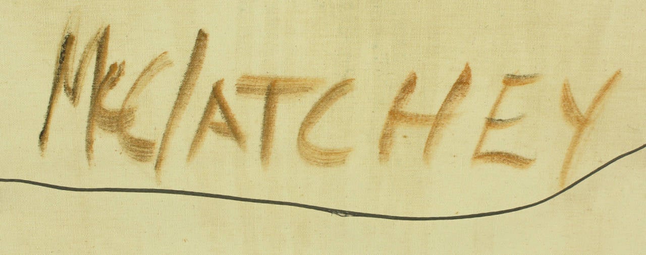 Abstraktes Erdfarbenes Acryl auf Leinwand von McClatchey im Angebot 2