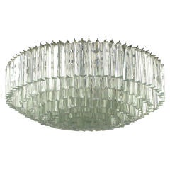 Venini Murano Glass Thirty Two Inch Diameter Chandelier