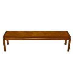 Edward Wormley Mahogany Chinoiserie Long Coffee Table