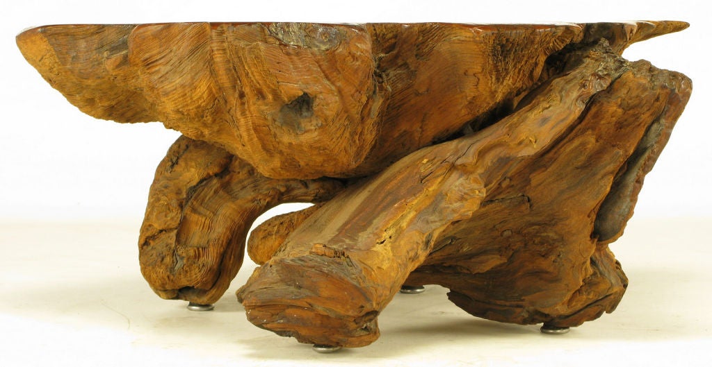 Burled Redwood End Table 5