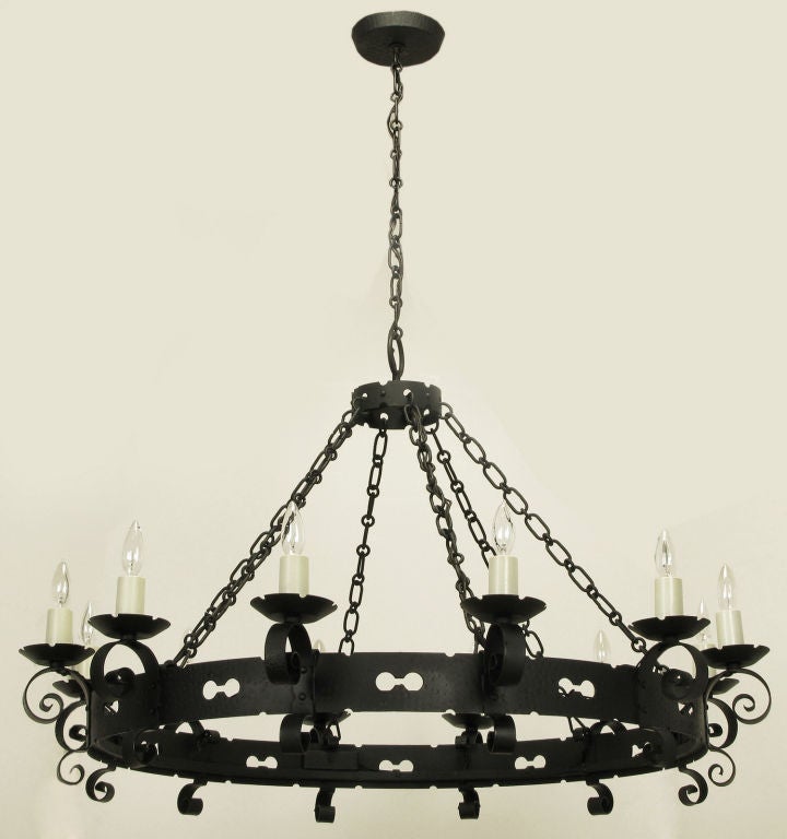 spanish chandelier wrought iron