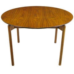 Greta Grossman Round Walnut Dining Table by Glenn of California