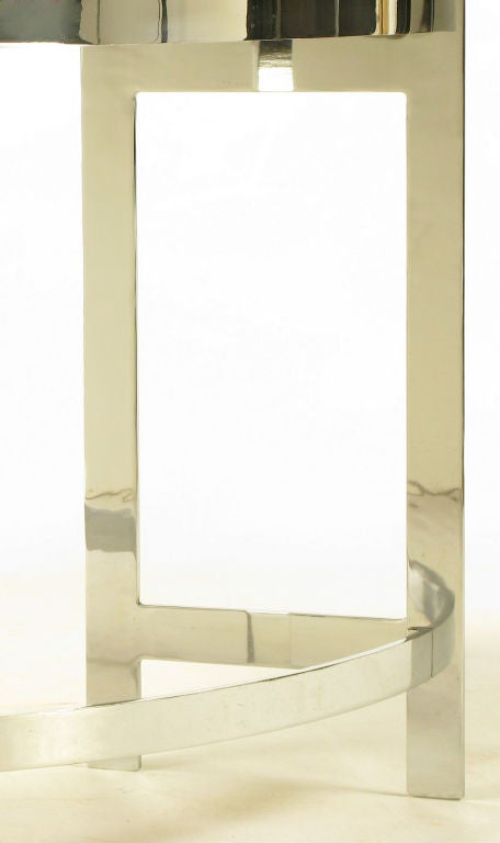 Hans Brattrud Rosewood & Chrome U-Shape Writing Table 5