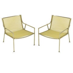 Pair Giandomenico Belotti (1922-2004) "Spaghetti" Lounge Chairs