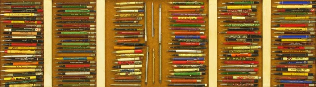 Mounted Mechanical Pencil Assemblage