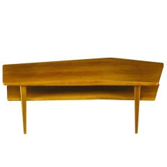 M.Singer & Sons Angled Italian Walnut Coffee Table