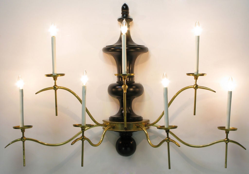 Elegant regency single sconce with a  50