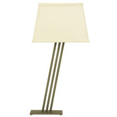 Postmodern Memphis-Style Angled Metal Table Lamp