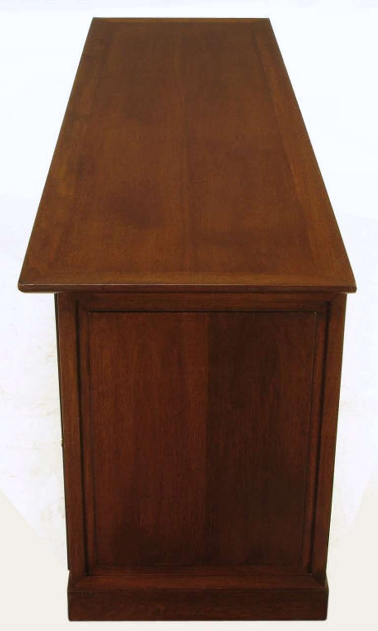 Mid-20th Century Edward Wormley Mahogany and Rosewood Raised Edge Credenza For Sale