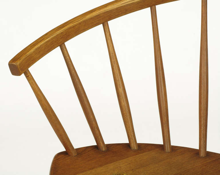 Swedish Elliptical Spindle Back Chair in the Style of Nanna Ditzel 2