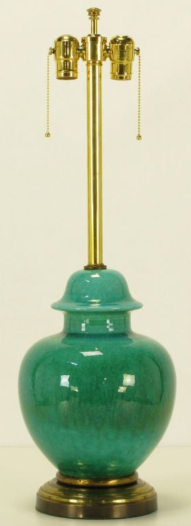 emerald jar table lamp