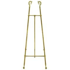 Antique Aesthetic Style Reeded Brass Shepherd's Crooks Easel