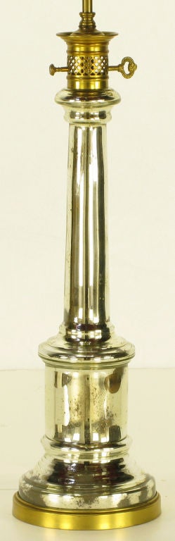 Mid-20th Century Warren Kessler Empire Style Mercury Glass Table Lamp