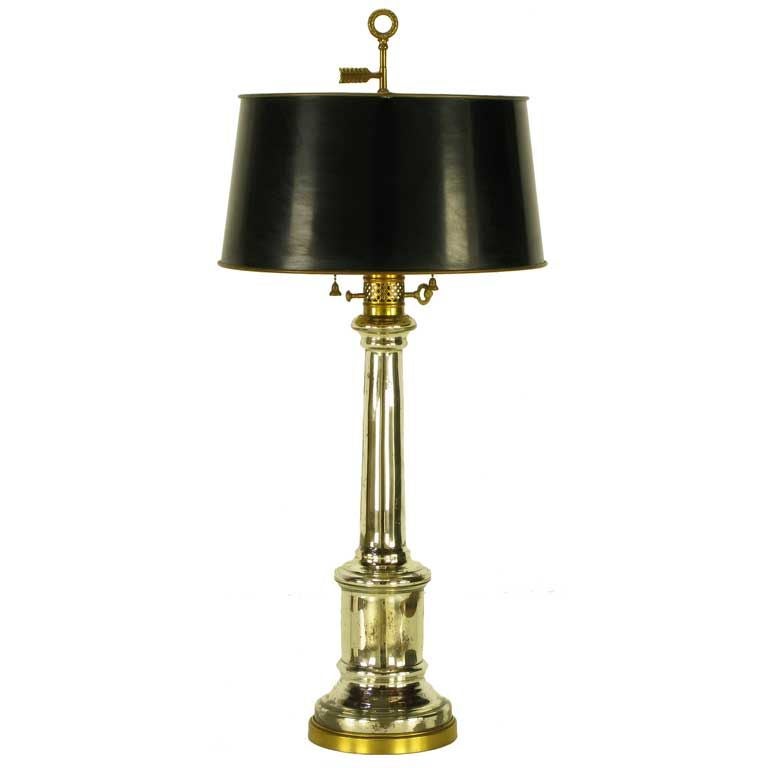 Warren Kessler Empire Style Mercury Glass Table Lamp