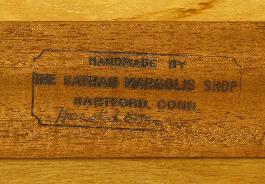 Nathan Margolis Shop Ribbon Mahogany Butler's Tray Table 5