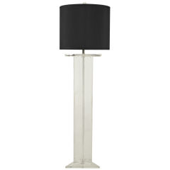 Triangular Trefoil Lucite Floor Lamp Triangular Trefoil Lucite Floor Lamp