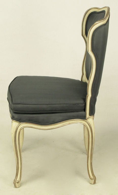 Twelve Richard Wheelwright  Parcel Gilt Regency Dining Chairs 2