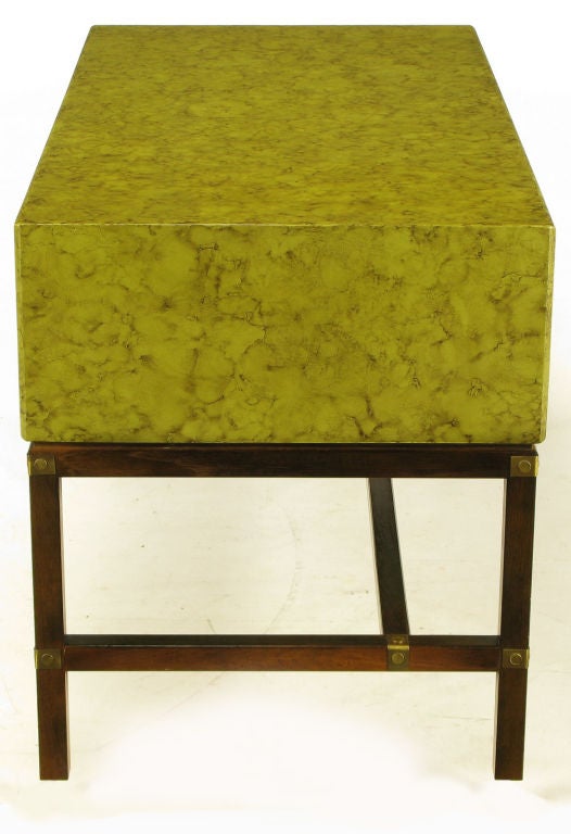 olive green desk